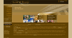 Desktop Screenshot of luskandevans.com